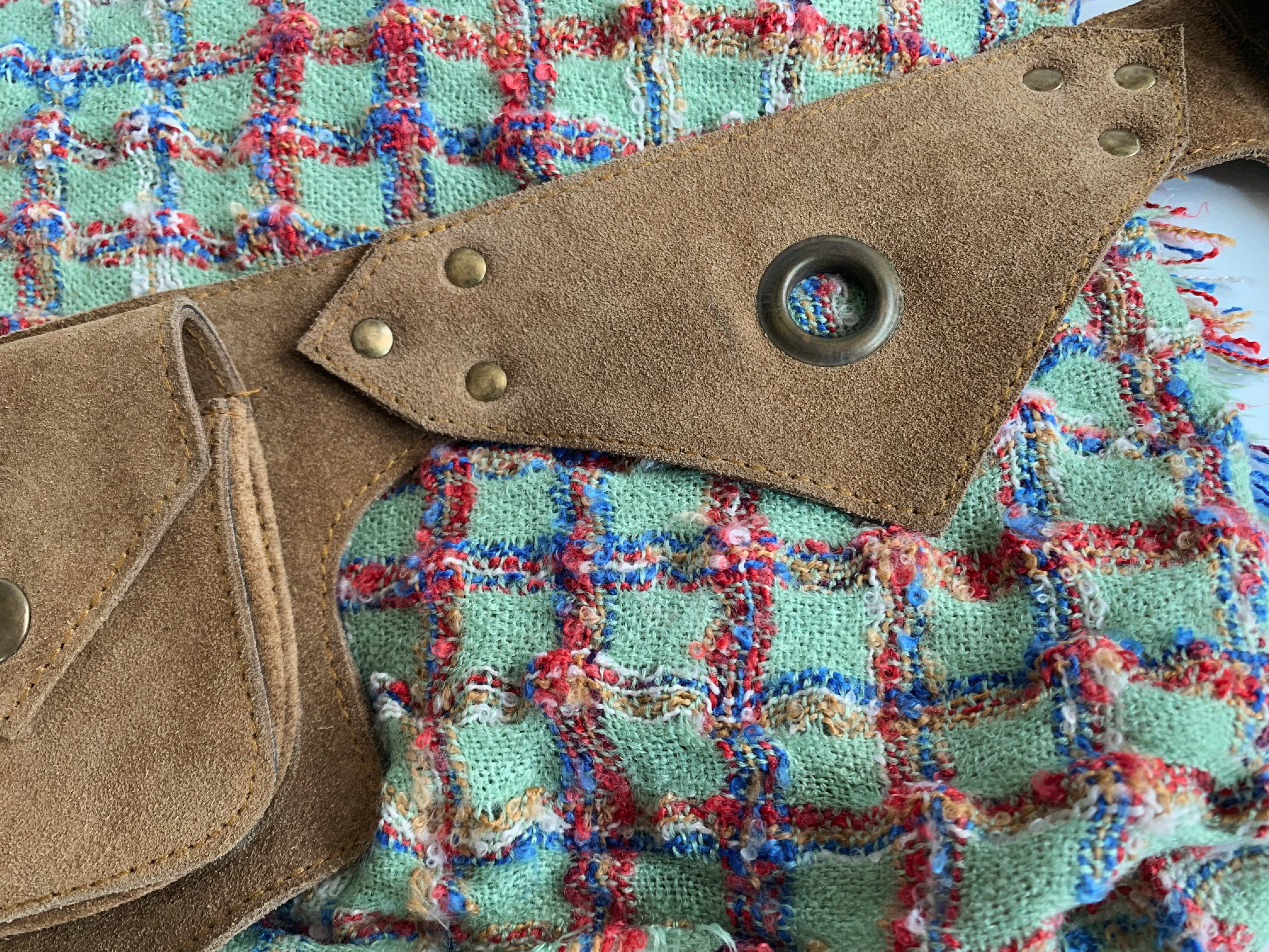 Savina Grid Textured Scarf