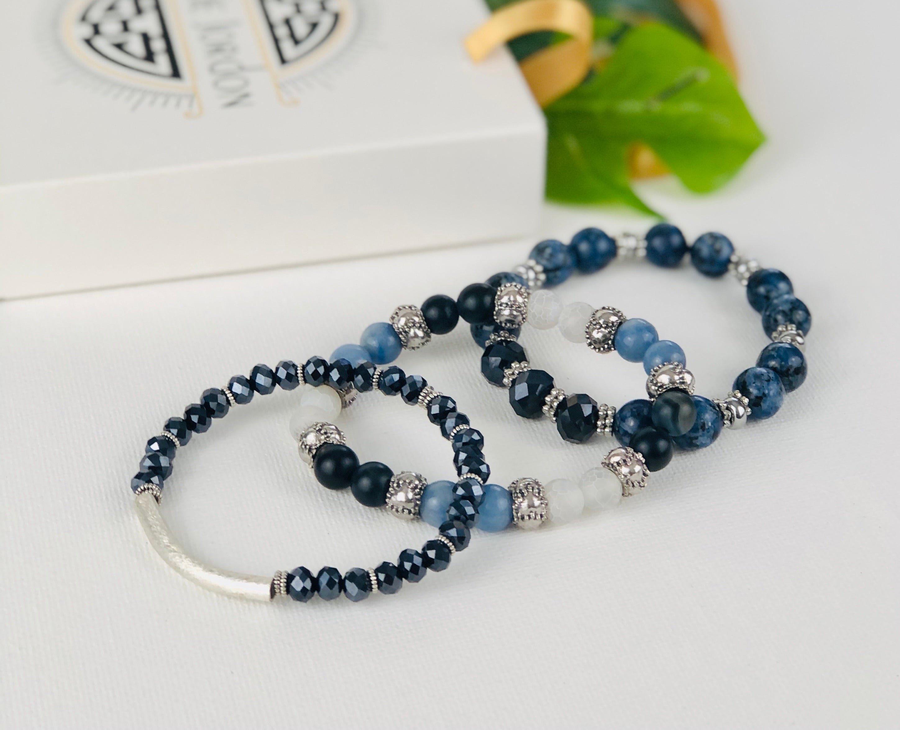 Noble Navy Bracelet Stack