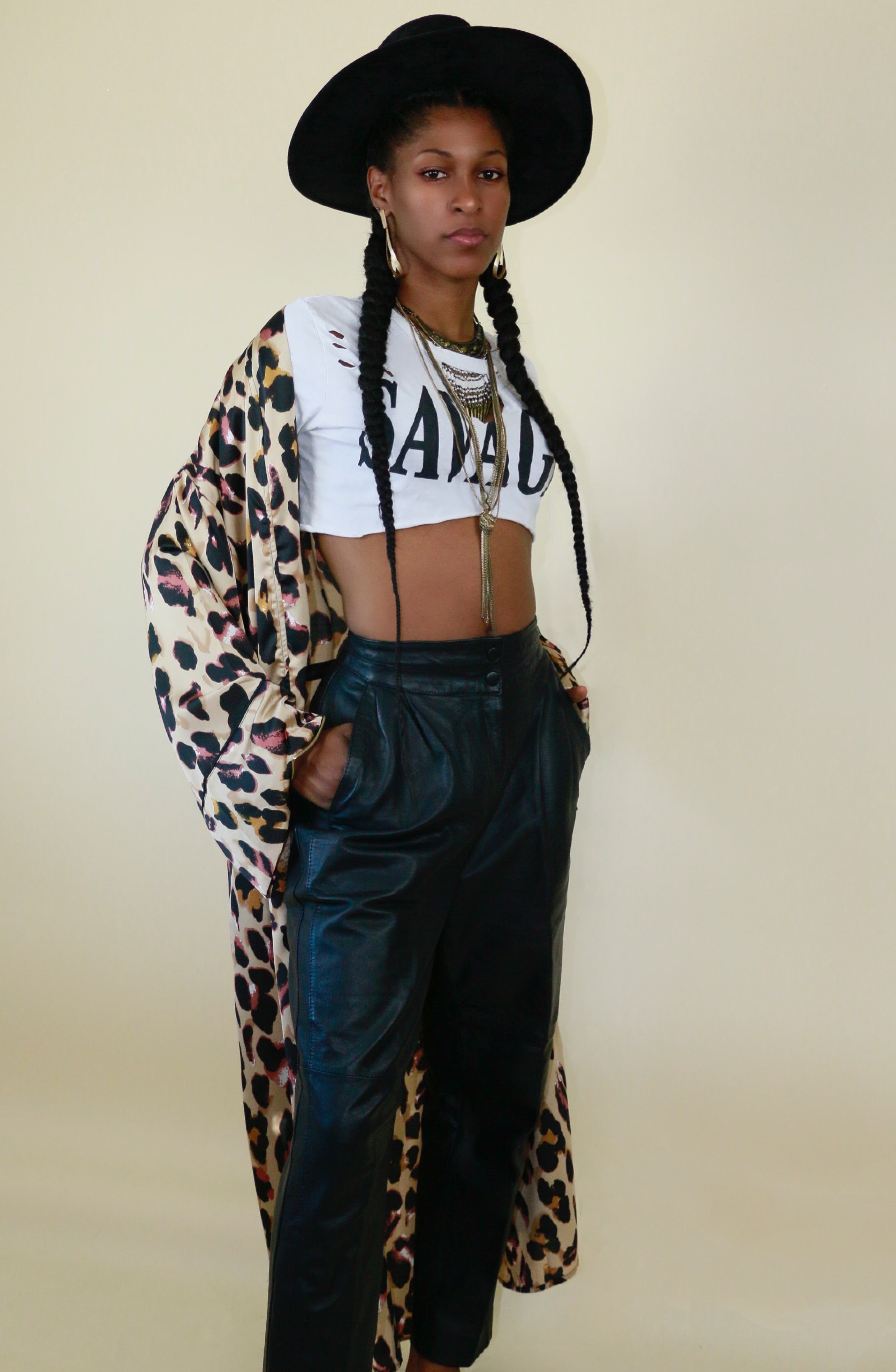 Lela Leopard Kimono
