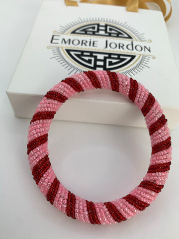 Seed Bead Coil Bangle