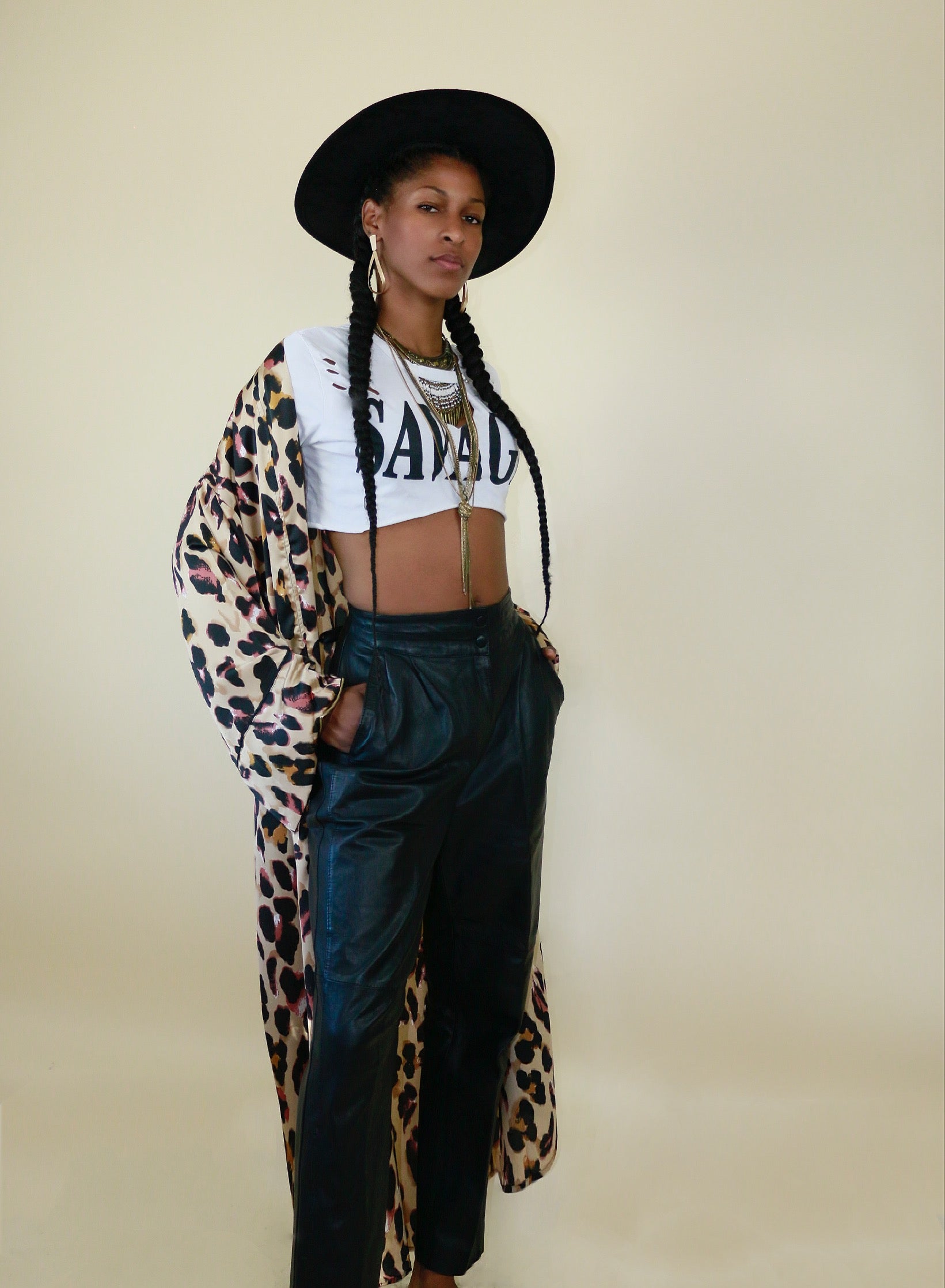 Lela Leopard Kimono