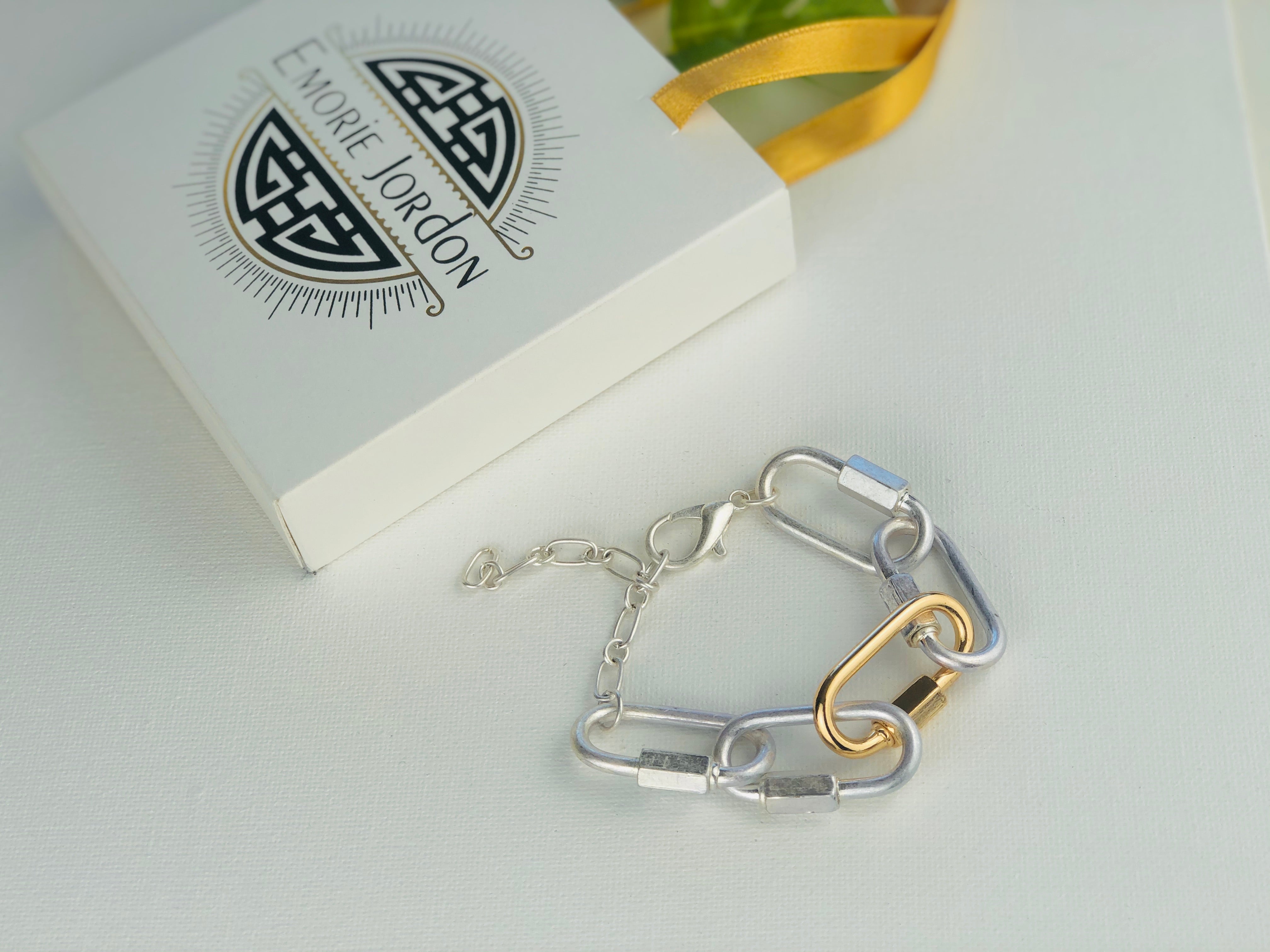 Carabiner Linked Bracelet