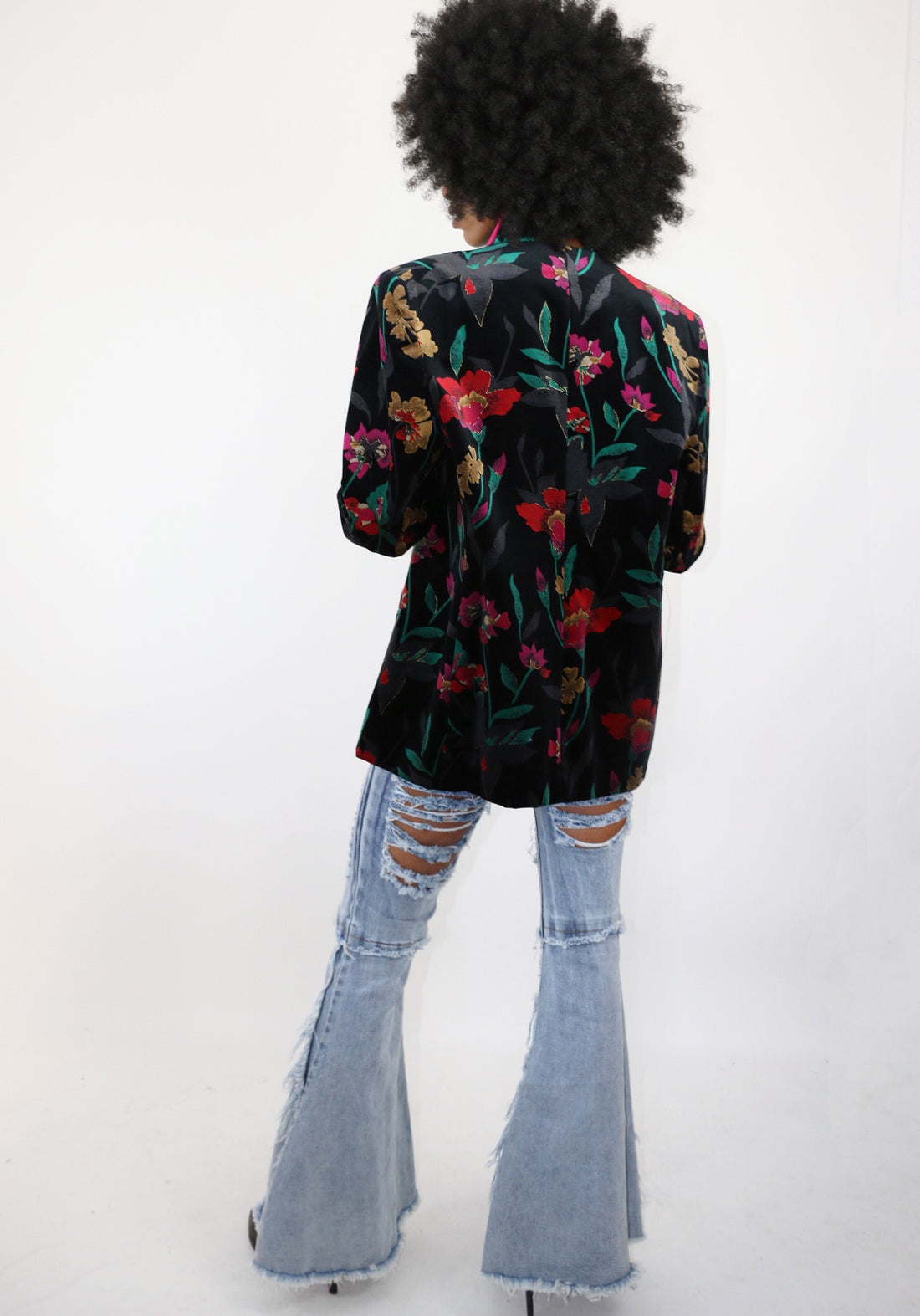 Live: 164 Vintage 80βs Tan Jay Brand Velvet Blazer