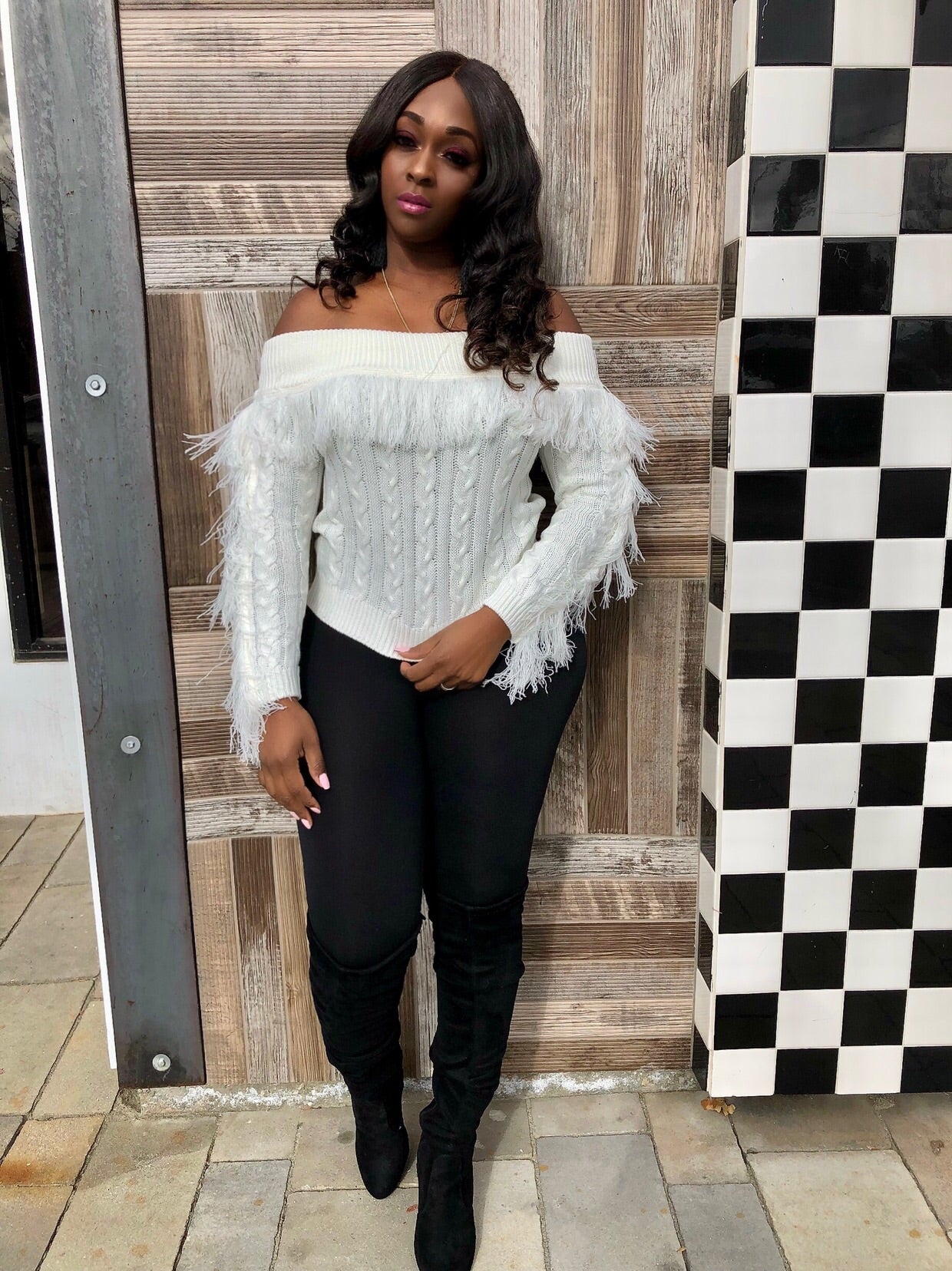 Winston Fringe Crop Sweater – emoriejordon - Main Image