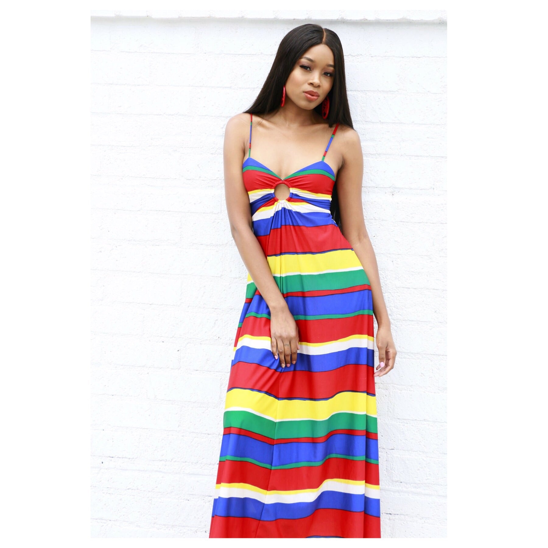 Striped 70s Vintage Dress