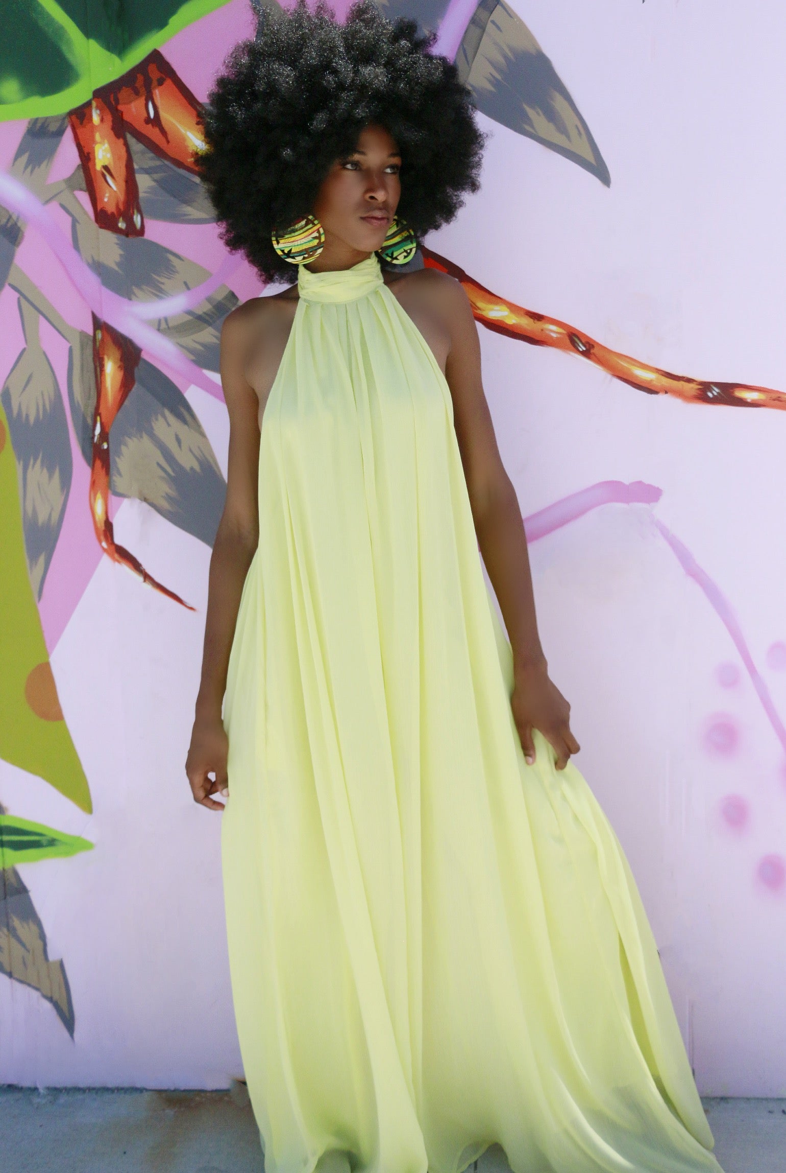 Radiance Halter Jumpsuit Small / Yellow Radiance Halter Jumpsuit Small / Yellow