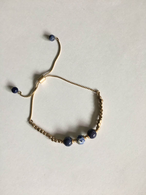 Blue Marble Stone Bracelet