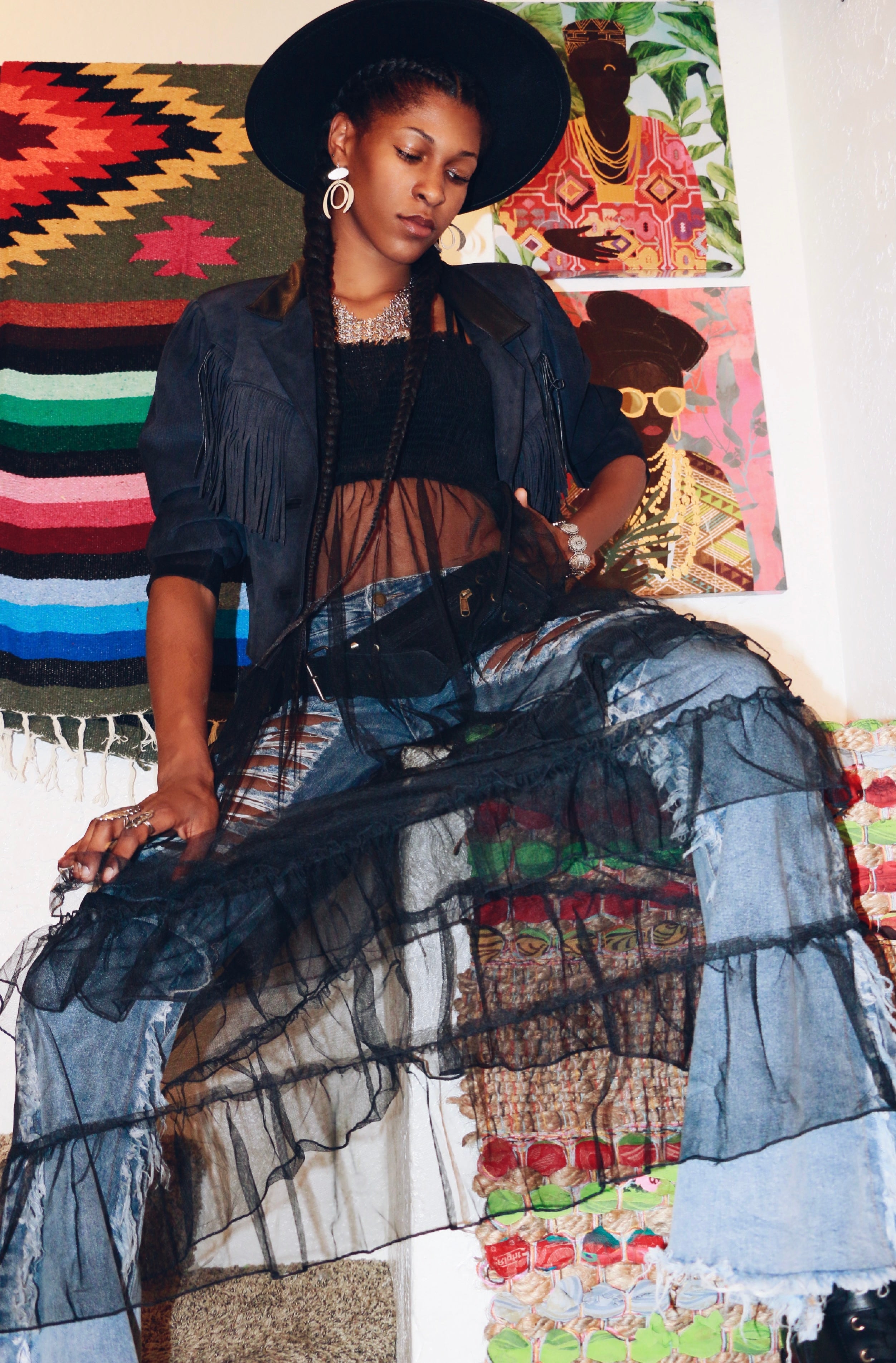 Mexican Large Loomed Blankets