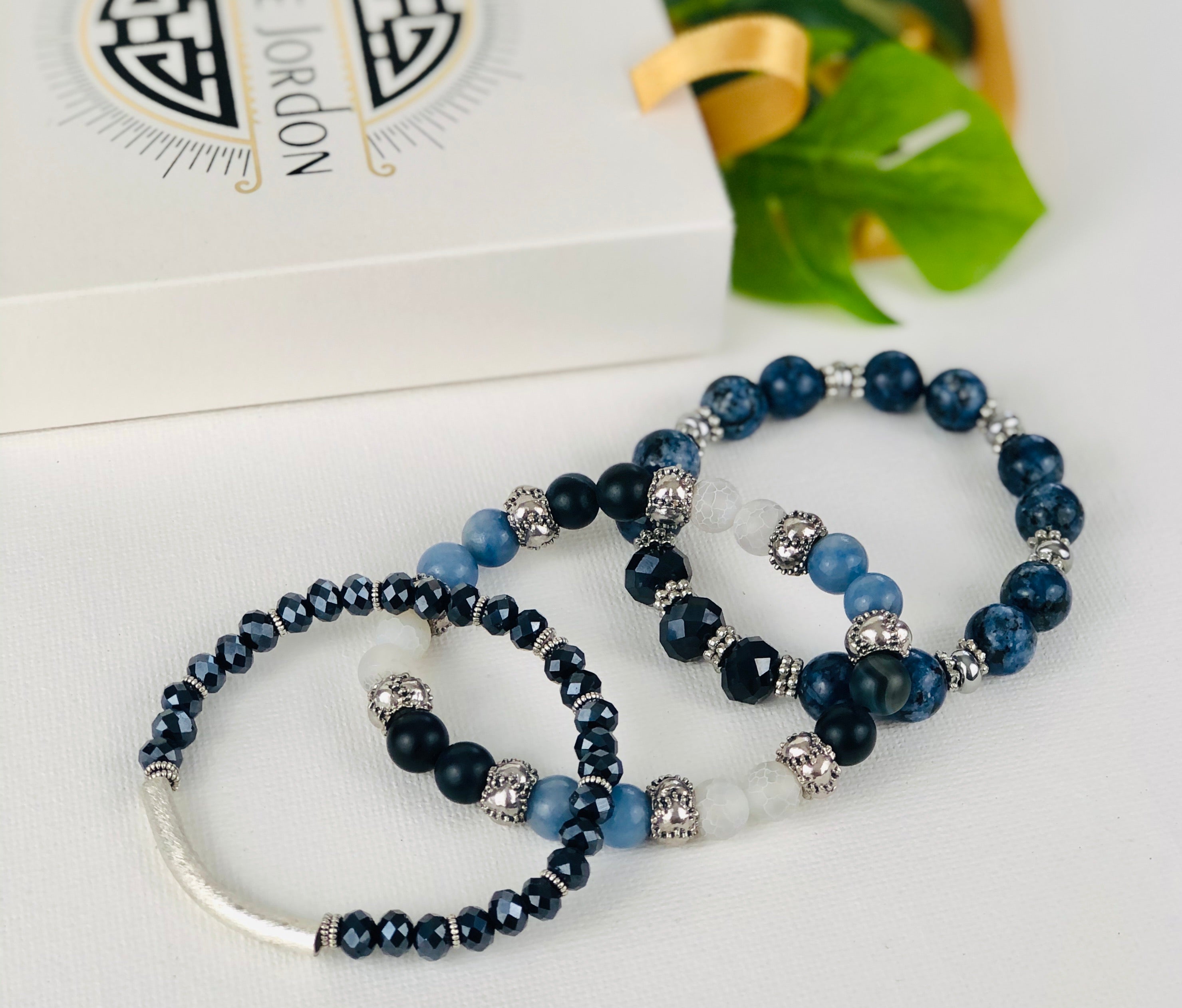 Noble Navy Bracelet Stack