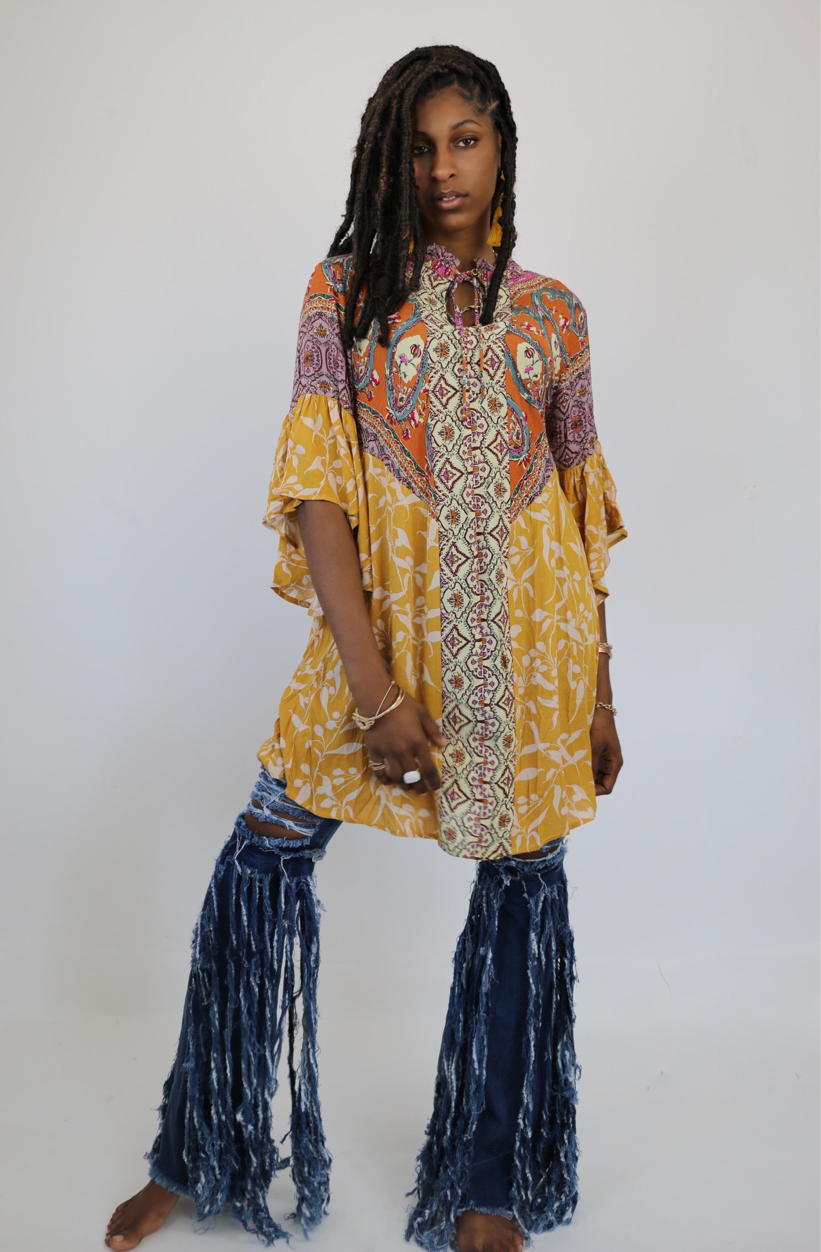 Yarrow Flowy Dress Small / Yellow Yarrow Flowy Dress Small / Yellow