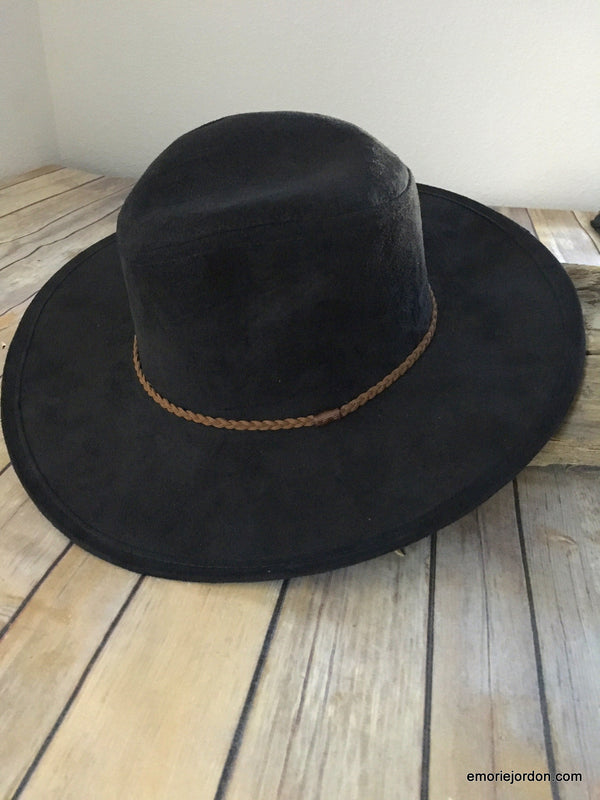 Suede Bohemian Long Brimmed Hat