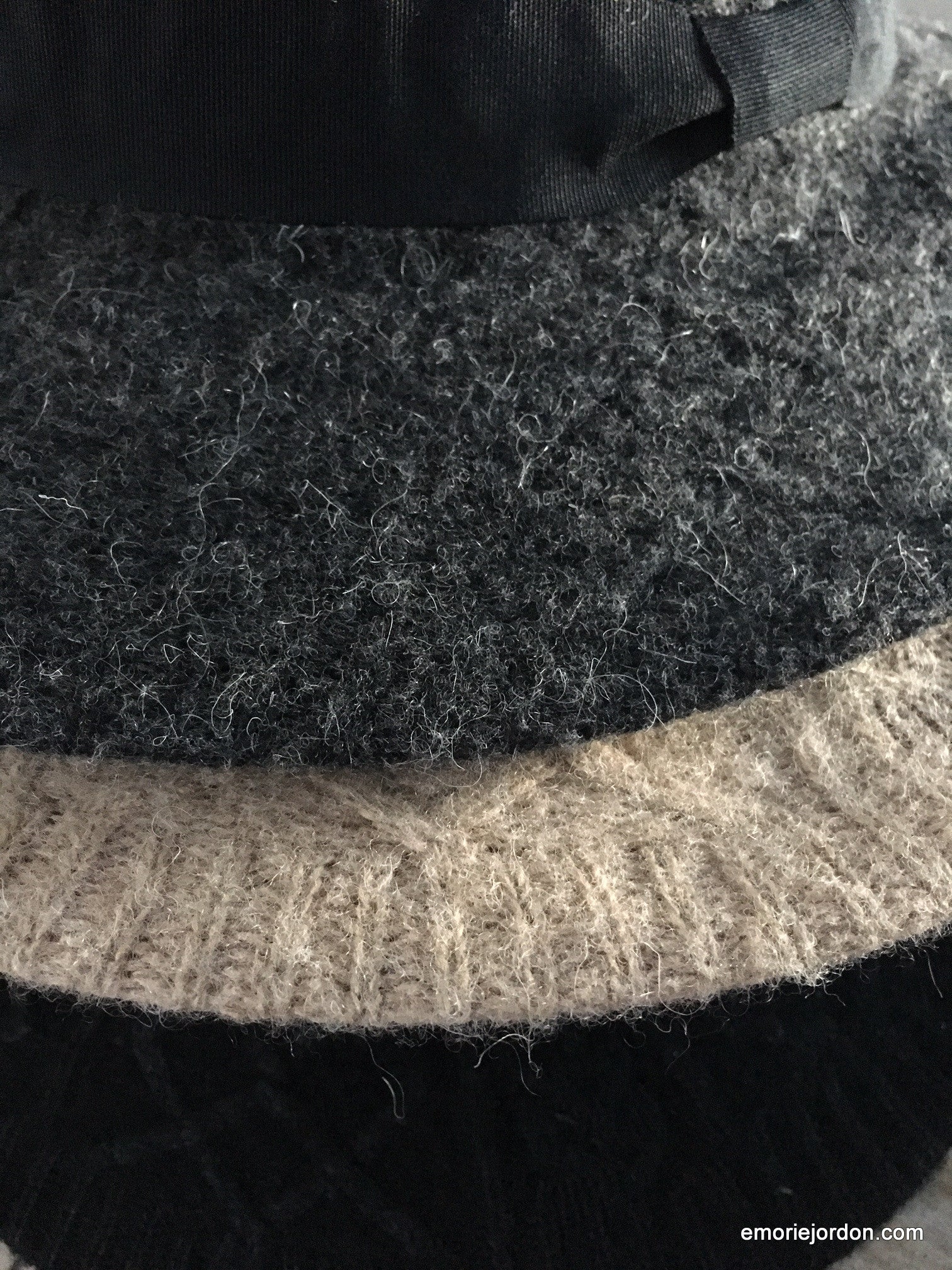Sweater Homburg Brimmed Hat