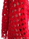 Vintage: Handmade Lady In Red Shawl