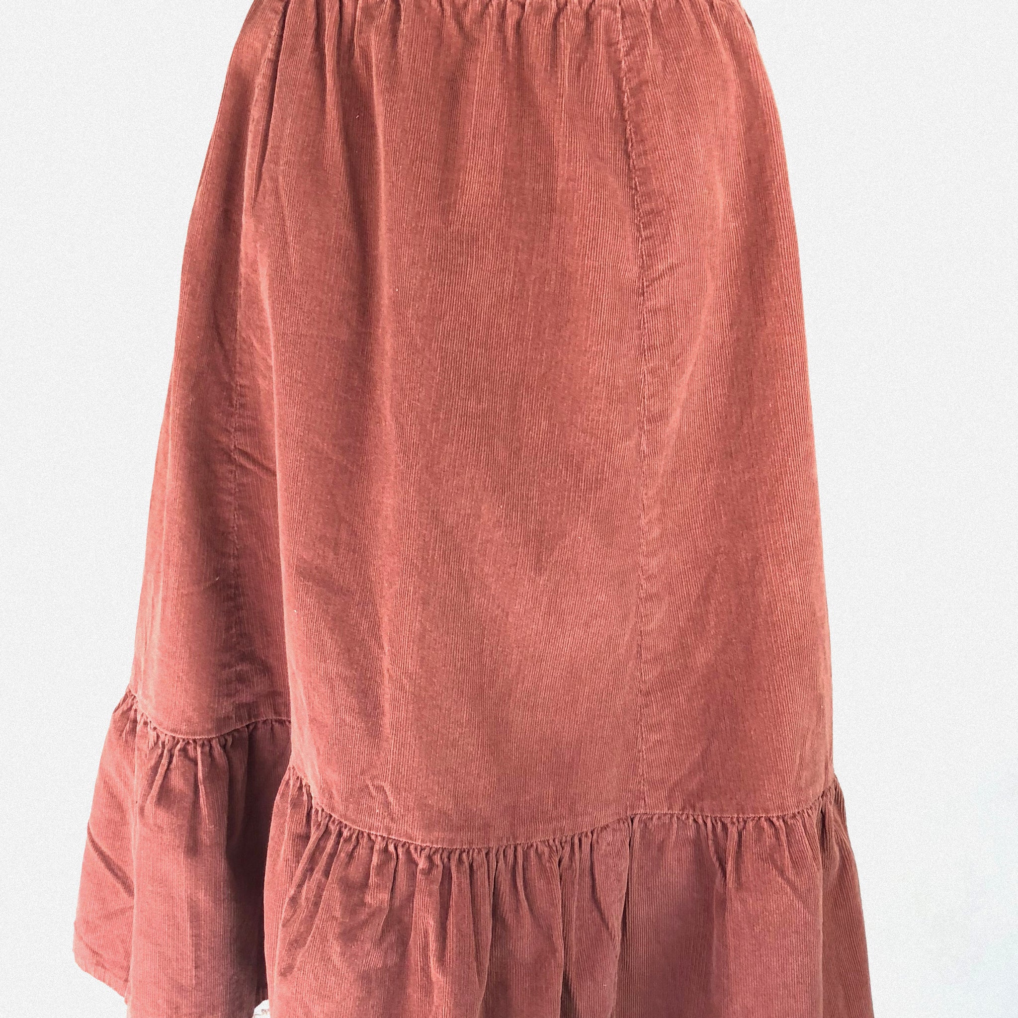 Vintage Corduroy Shabby Chic Skirt