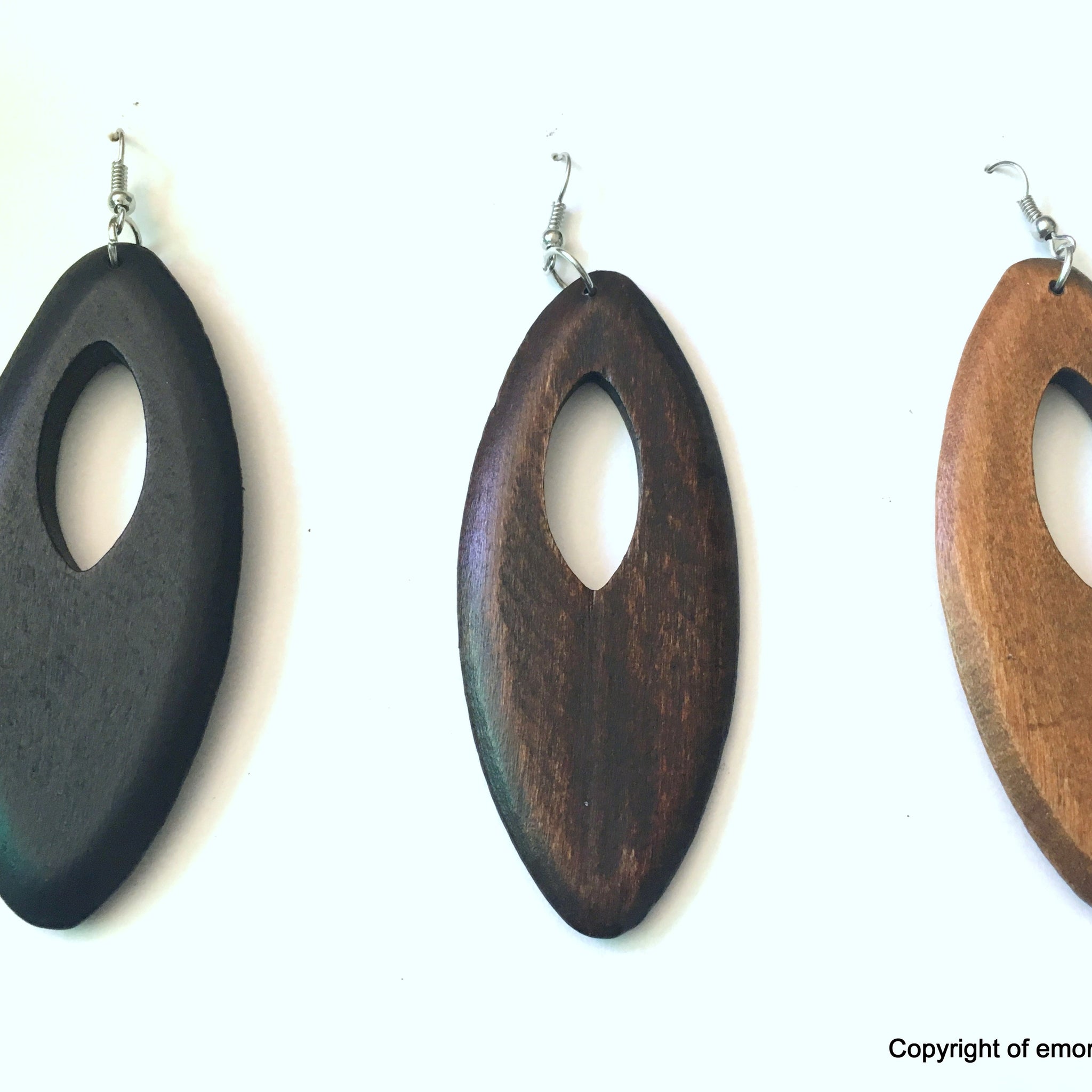 Nifina Earrings w/ Wooden Cut Out