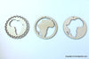 Circular Africa Wooden Earrings