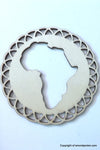 Circular Africa Wooden Earrings