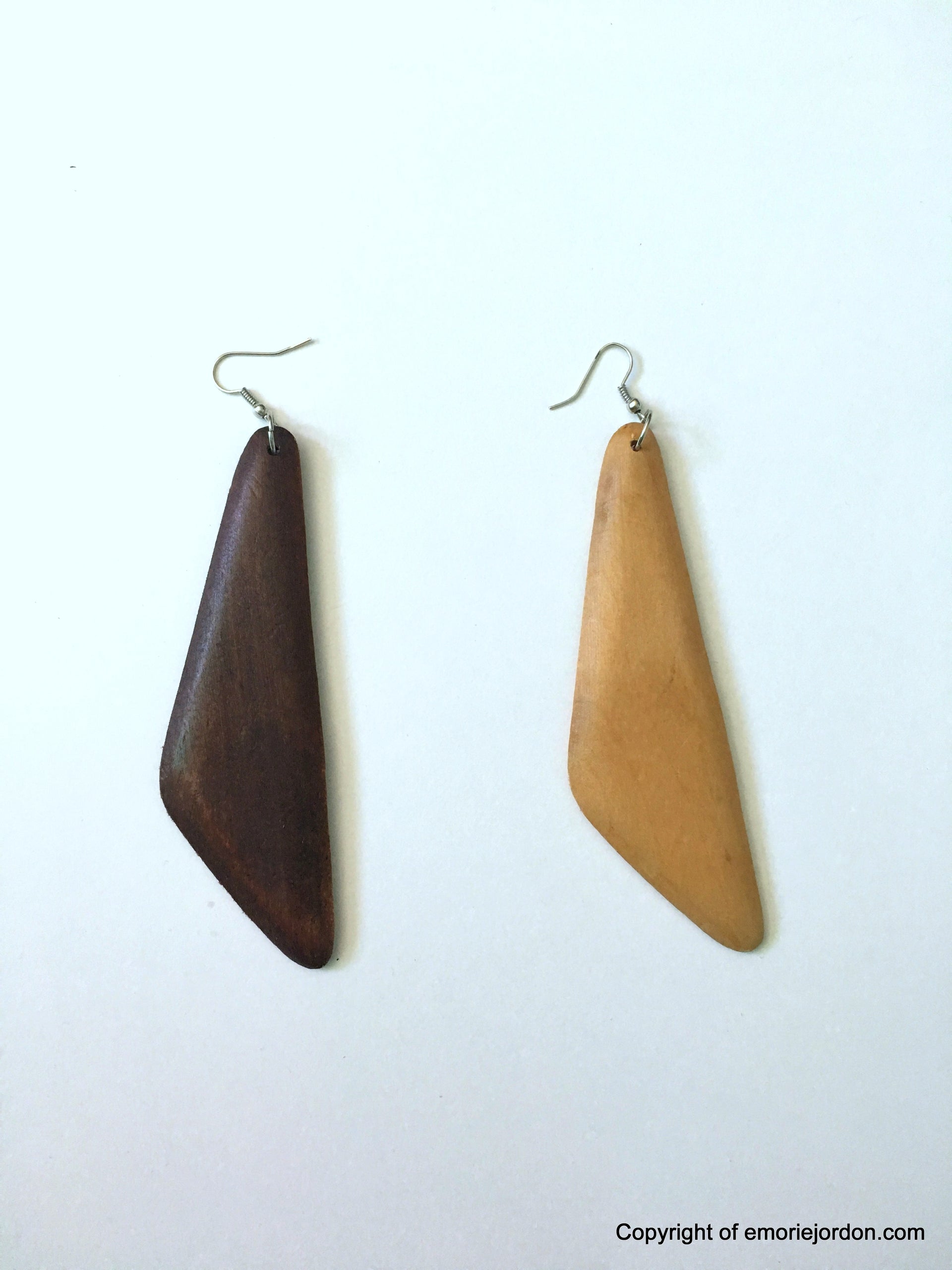 Trapezoid Wooden Earrings