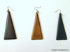 Triangle Wooden Earrings