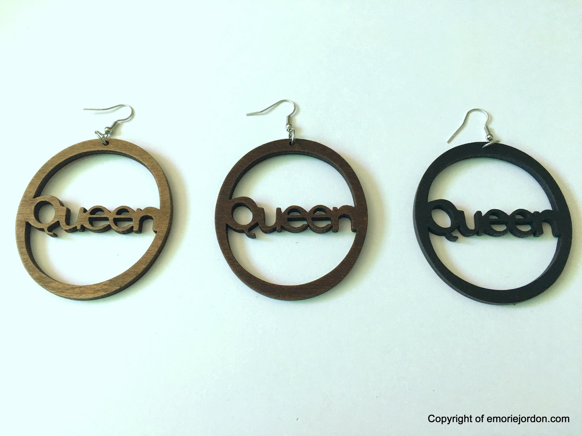 Queen Wooden Earrings