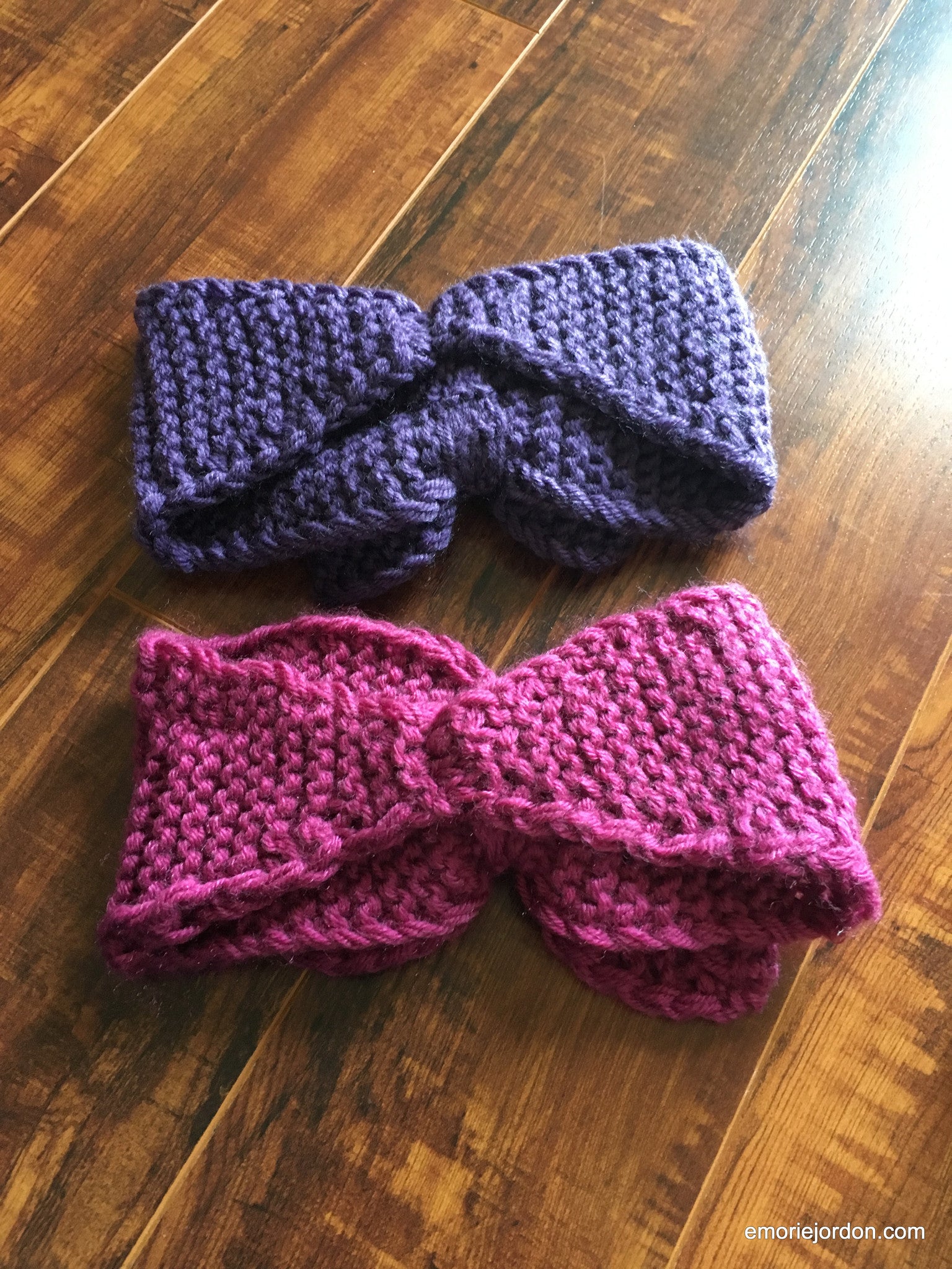 Crochet Bow Ear Warmers
