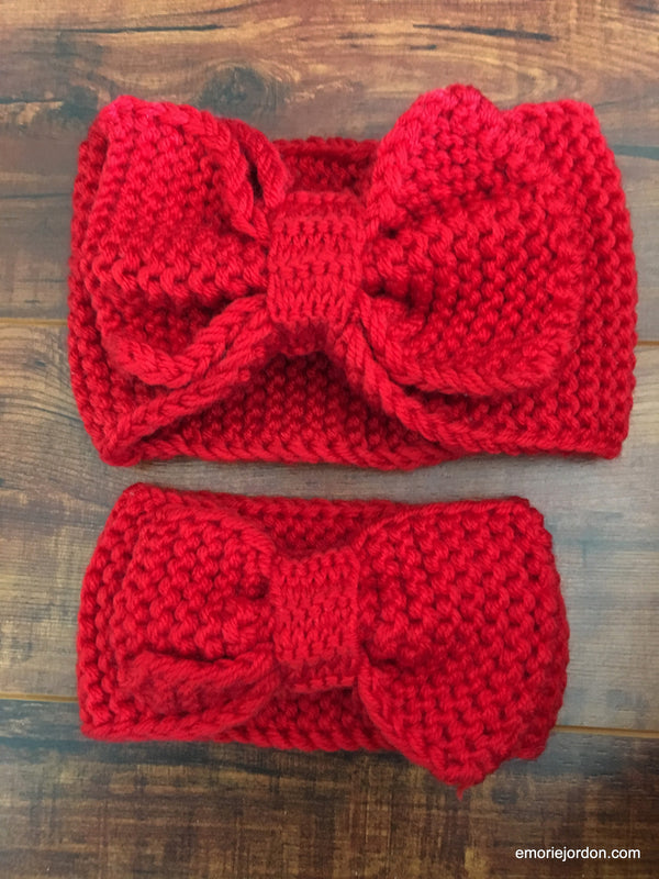 Mommy and Me Crochet Headband Set
