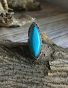 Oblong Oversized Turquoise Ring