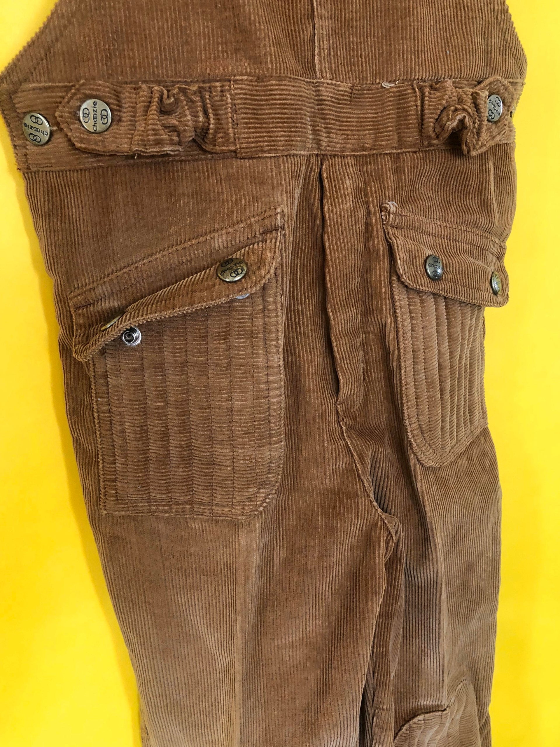 Girls 1970s vintage corduroy overalls by Choozie Brand