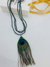Peacock Feather Necklace