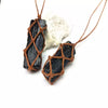 Raw Obsidian Stone Necklace