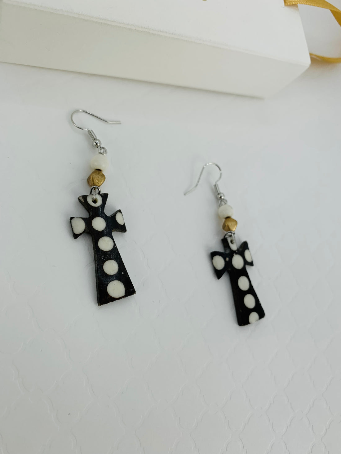 African Cross Handmade Earrings