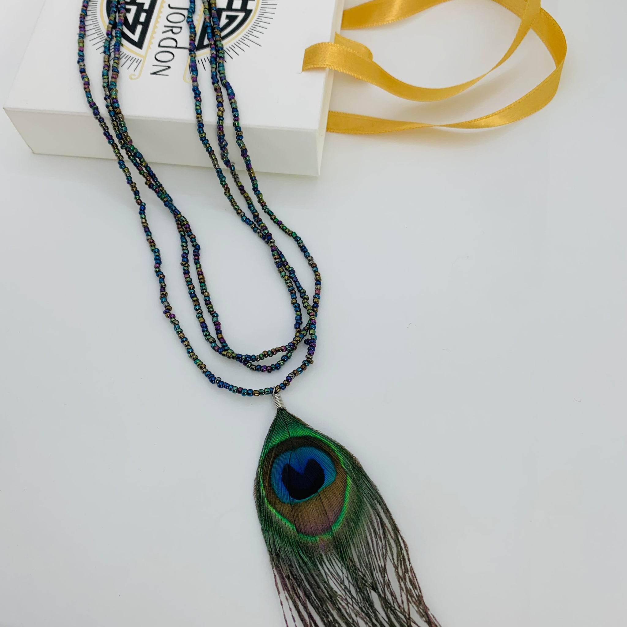 Peacock Feather Necklace