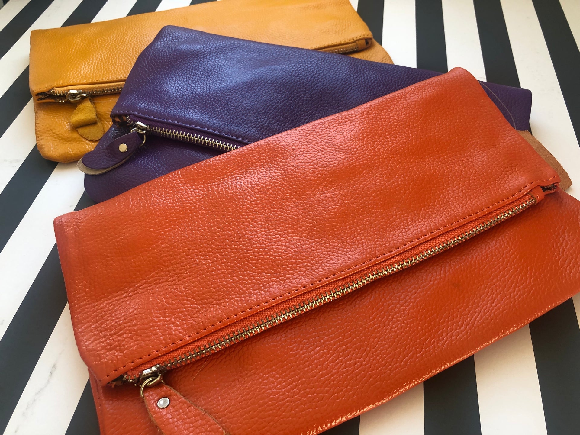 Luxe Leather Clutch Bag