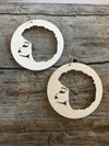 Afro American Wooden Earrings