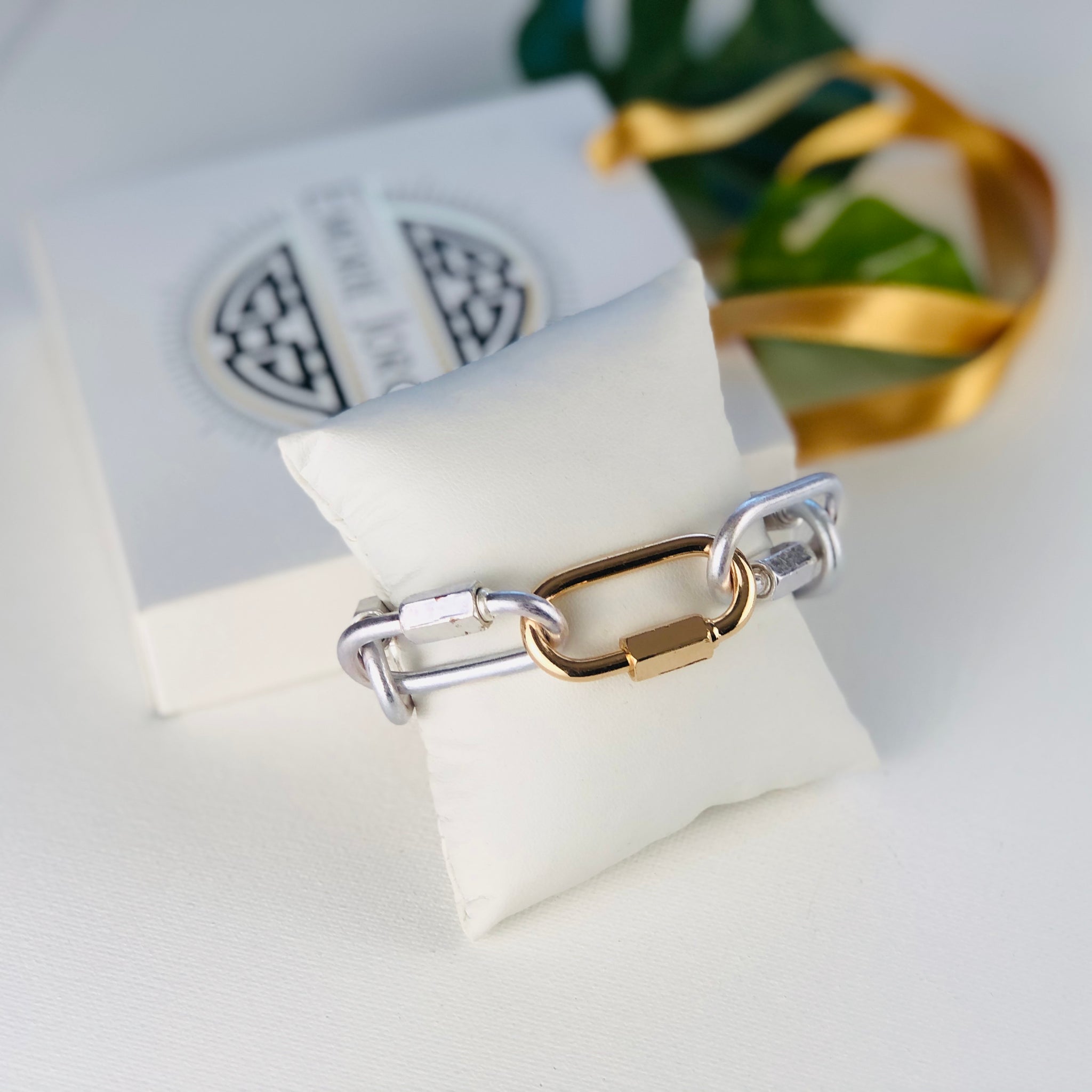 Carabiner Linked Bracelet