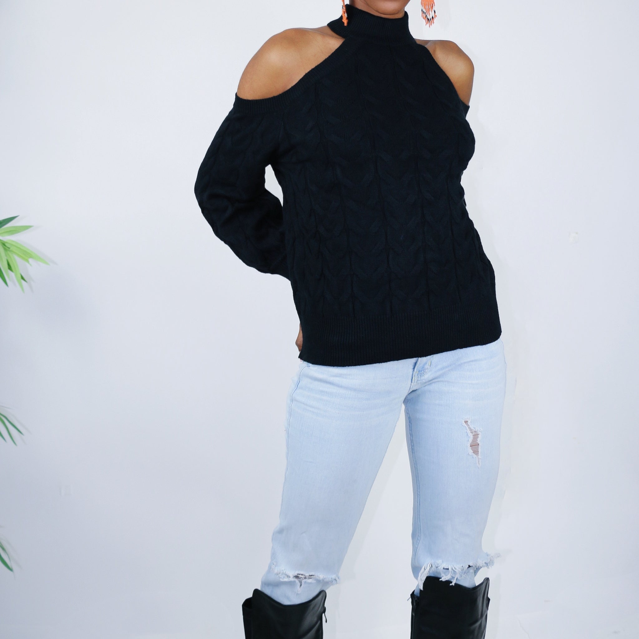 Tinsley Shoulder Out Sweater