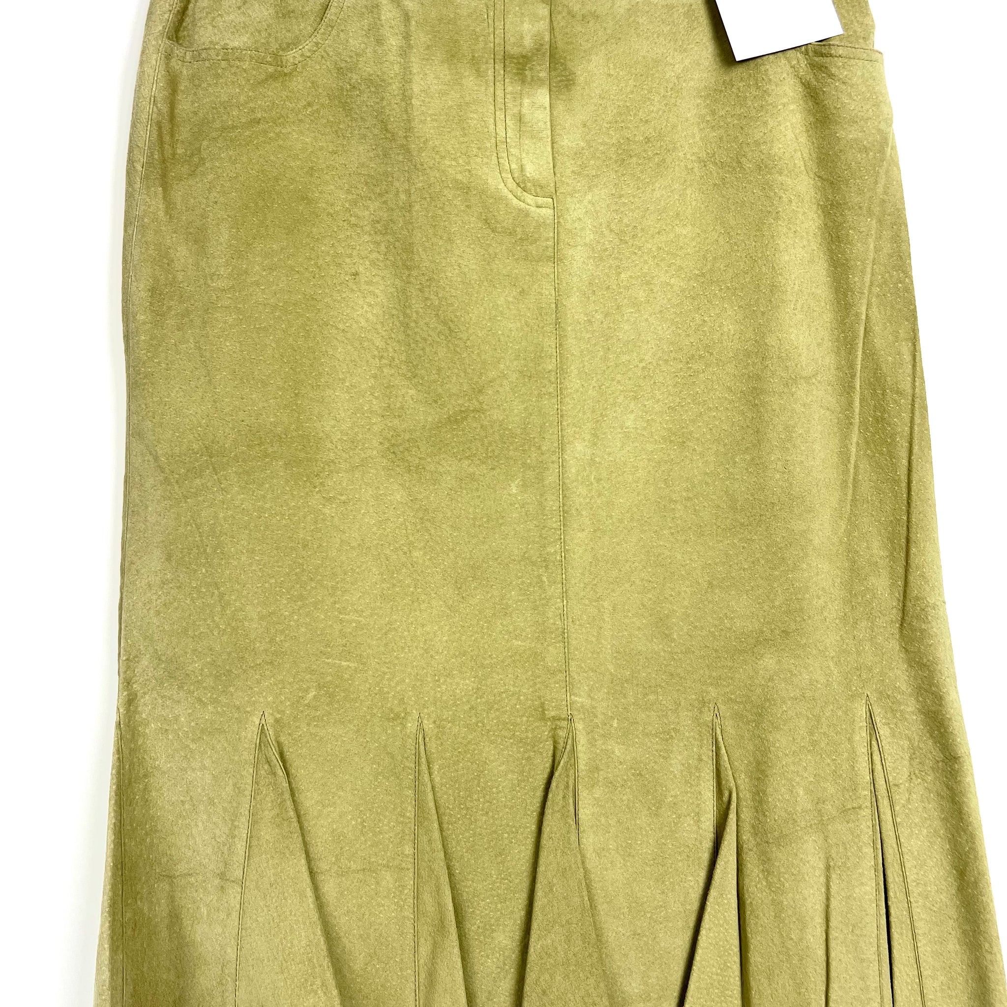Live: 137 Suede Skirt with Godet hem