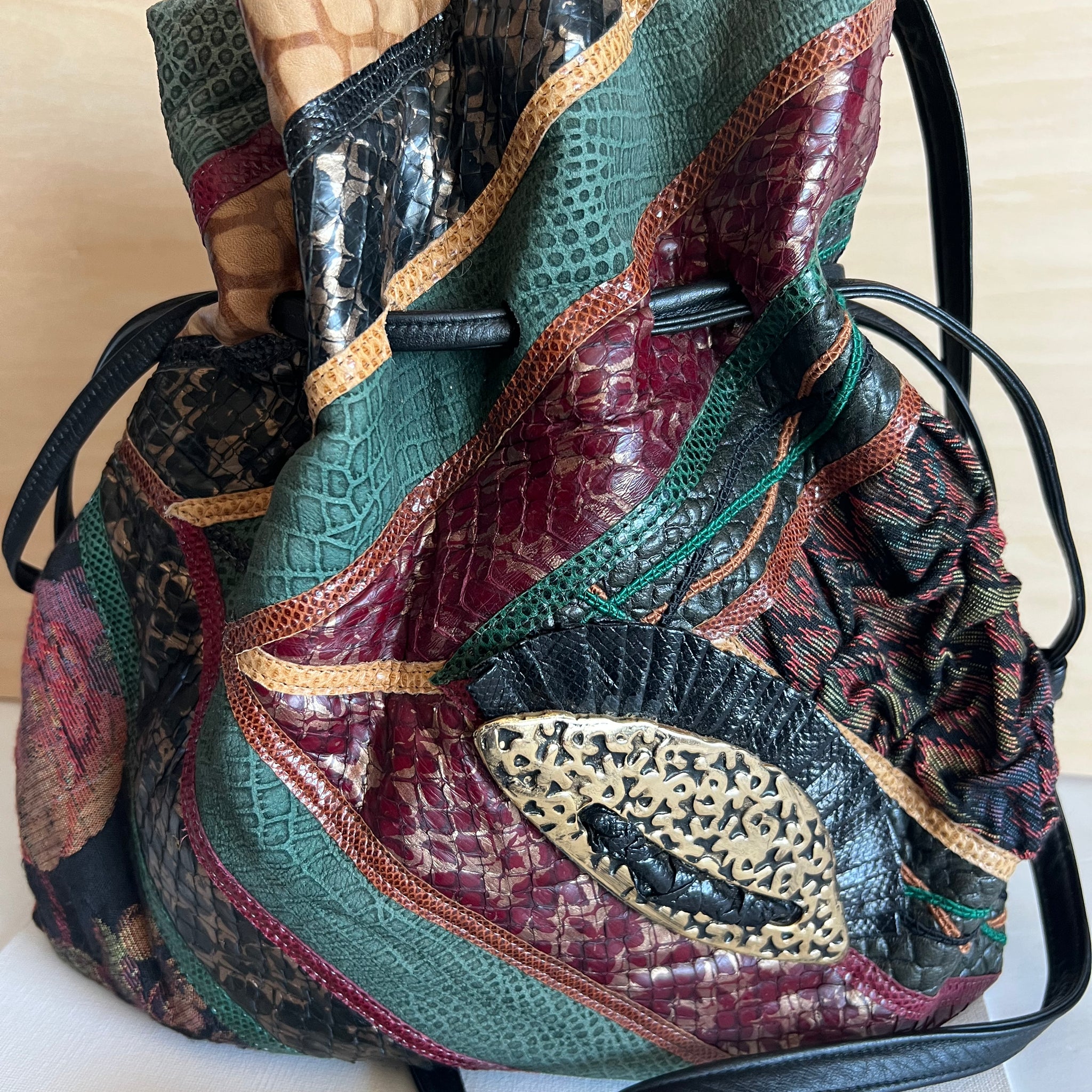 Carlos Falchi Bag vintage 80s handbag 
