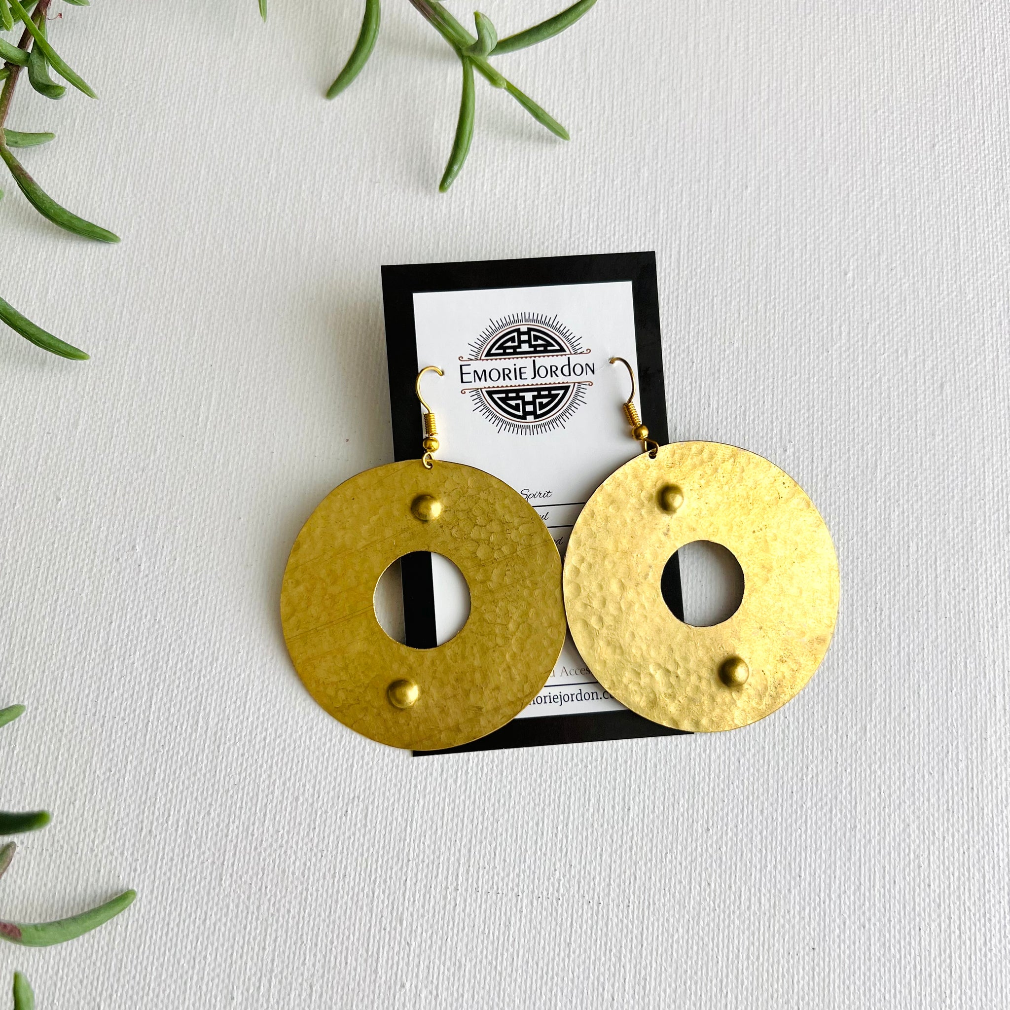 Yeni Handmade Brass Earrings