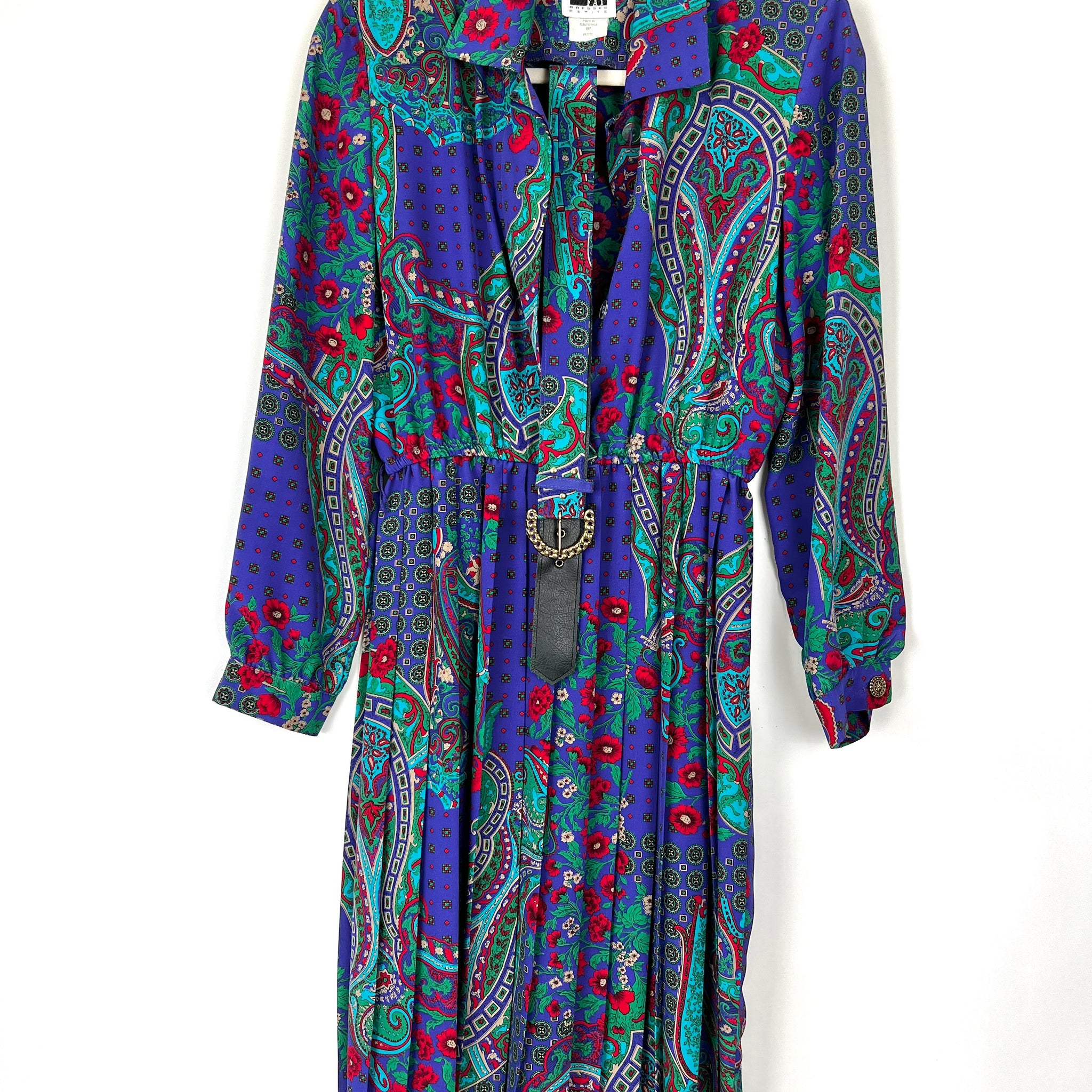 Live: 17 Vintage Floral Pleated Dress