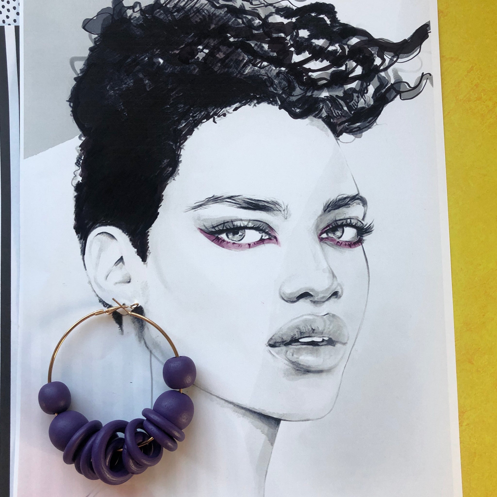 Hoopla Wooden Earrings