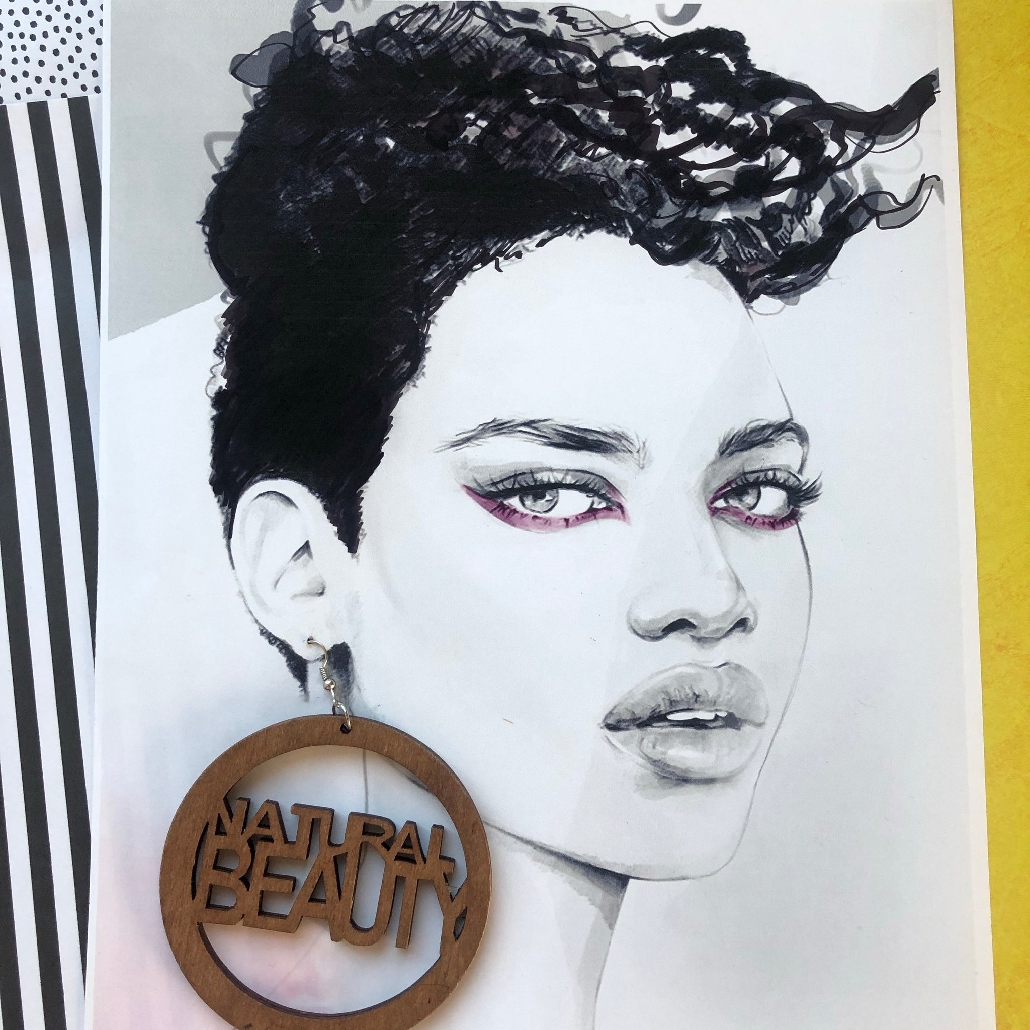 Natural Beauty Wooden Earrings