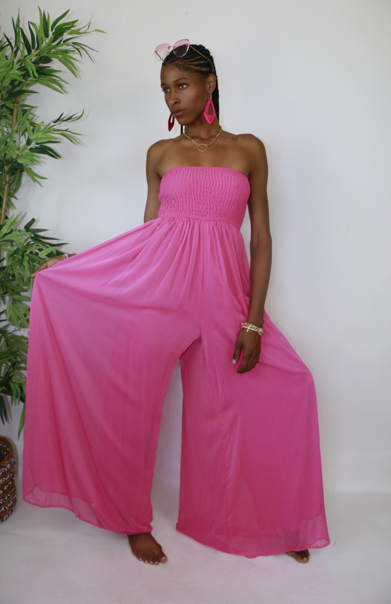 Empire waist jumpsuit hotsell