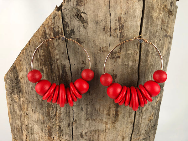 Hoopla Wooden Earrings