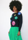 Dotted Sequins Vintage Sweater