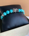 Turquoise Stone Leopard Bracelet
