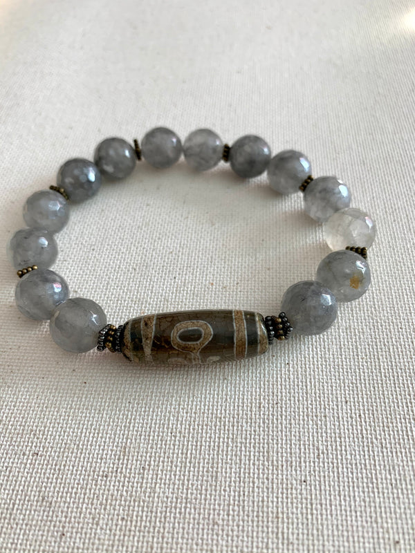 Men’s Tibetan Quartz Stone Bracelet
