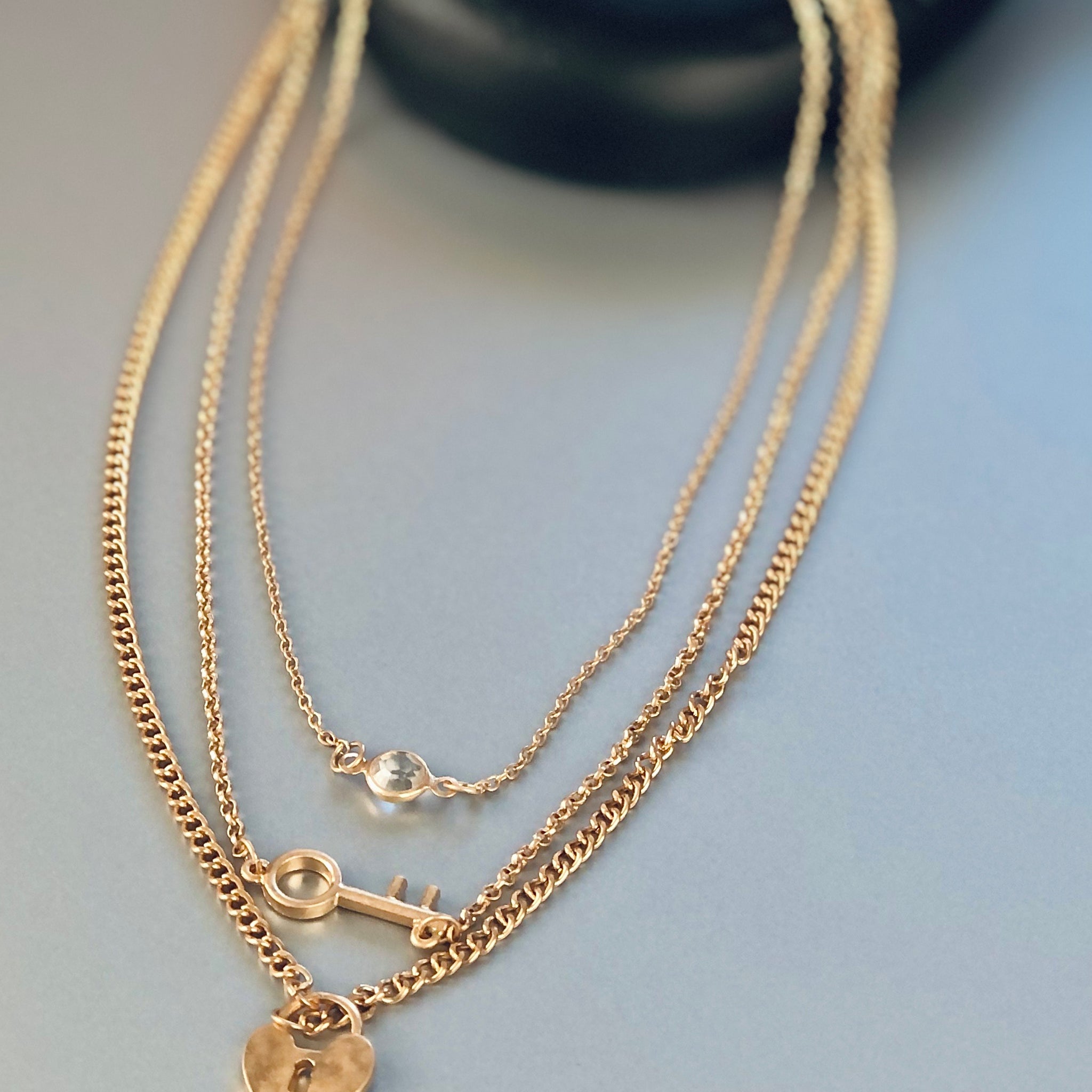 Key To My Heart Necklace Set