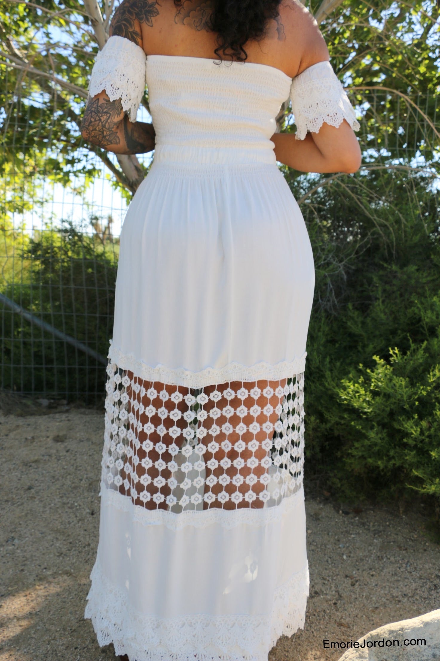 Whimsical White Maxi Dress