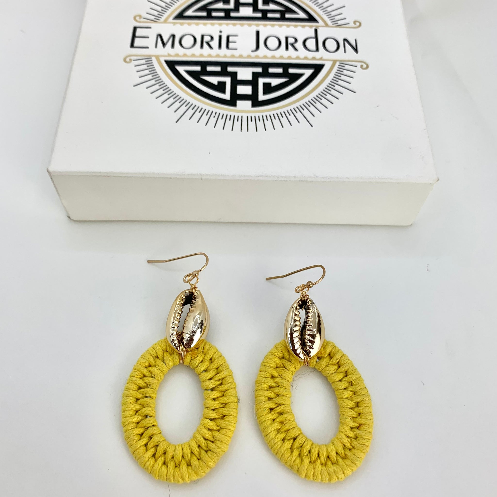 Sunshine Cowrie Earrings